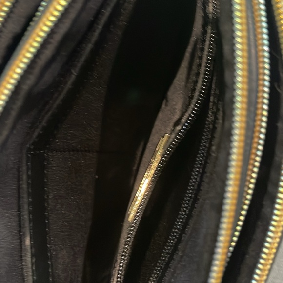 Black leather and leopard print crossbody convertible bag - Picture 3 of 8